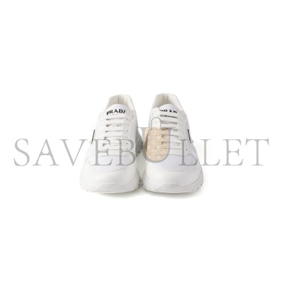 PRADA PRAX 01 RE-NYLON AND BRUSHED LEATHER SNEAKERS 2EE443